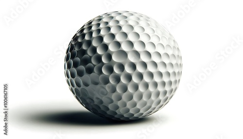 golf ball isolated on white background photo