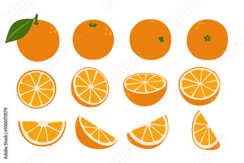 Orange vector logo isolated on white background.