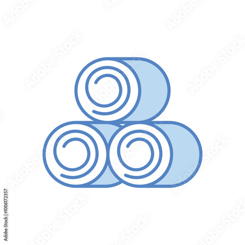 Hay Bale vector icon
