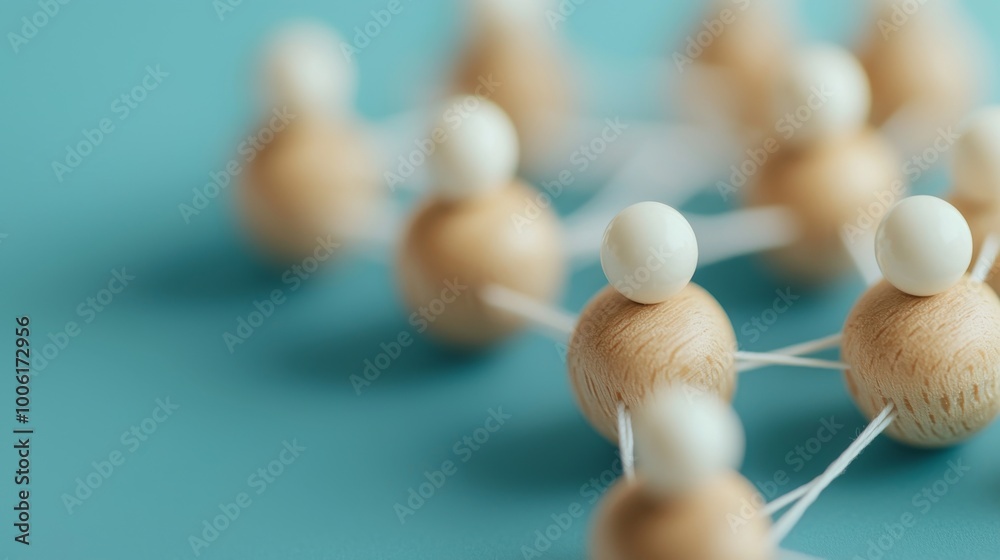 Obraz premium Business Collaboration Network, a diverse group of professionals engaged in teamwork, emphasizing human resources, set against a minimalist backdrop to enhance focus on collaboration.