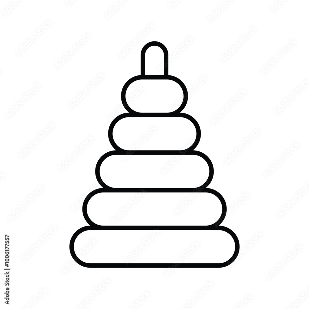 pyramid line icon with white background vector stock illustration pyramid line icon with white background vector stock illustration
