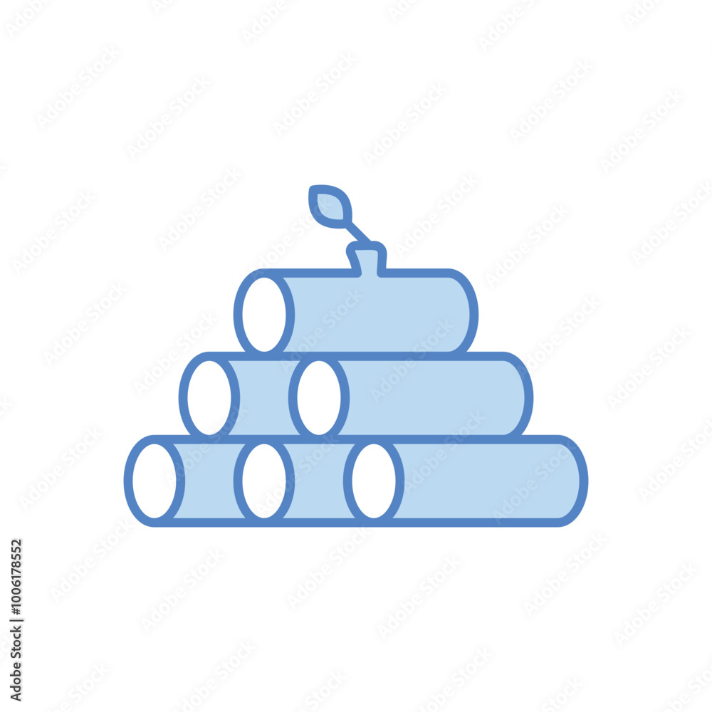 Firewood vector icon Firewood vector icon
