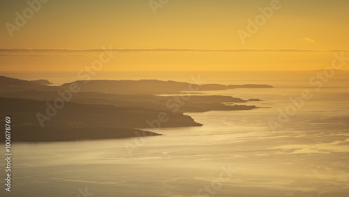 Golden Sunset over the Isle of Mull photo