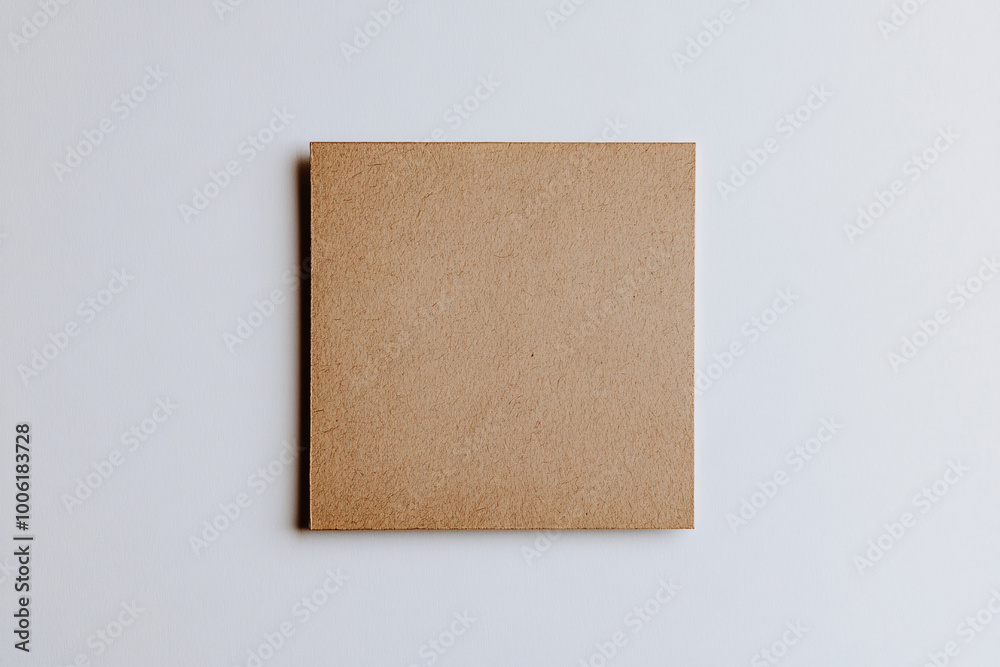 A square brown cardboard box is placed against a plain white background, representing minimalism and simplicity
A square brown cardboard box is placed against a plain white background, representing minimalism and simplicity