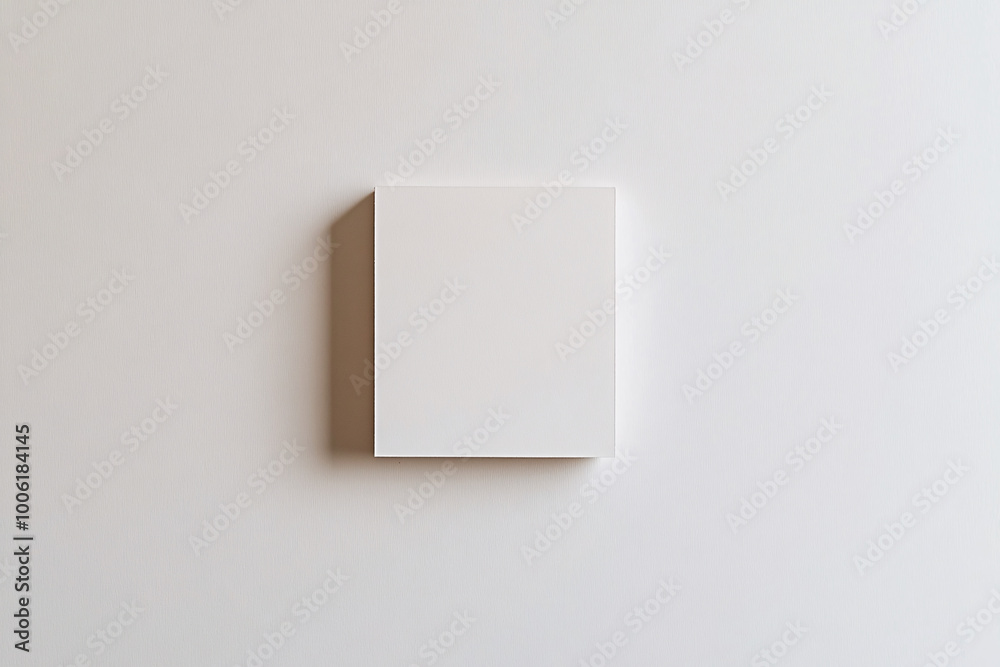 Minimalistic design with a white square piece of paper placed centrally on a white background, blending seamlessly in a subtle, clean aesthetic
Minimalistic design with a white square piece of paper placed centrally on a white background, blending seamlessly in a subtle, clean aesthetic