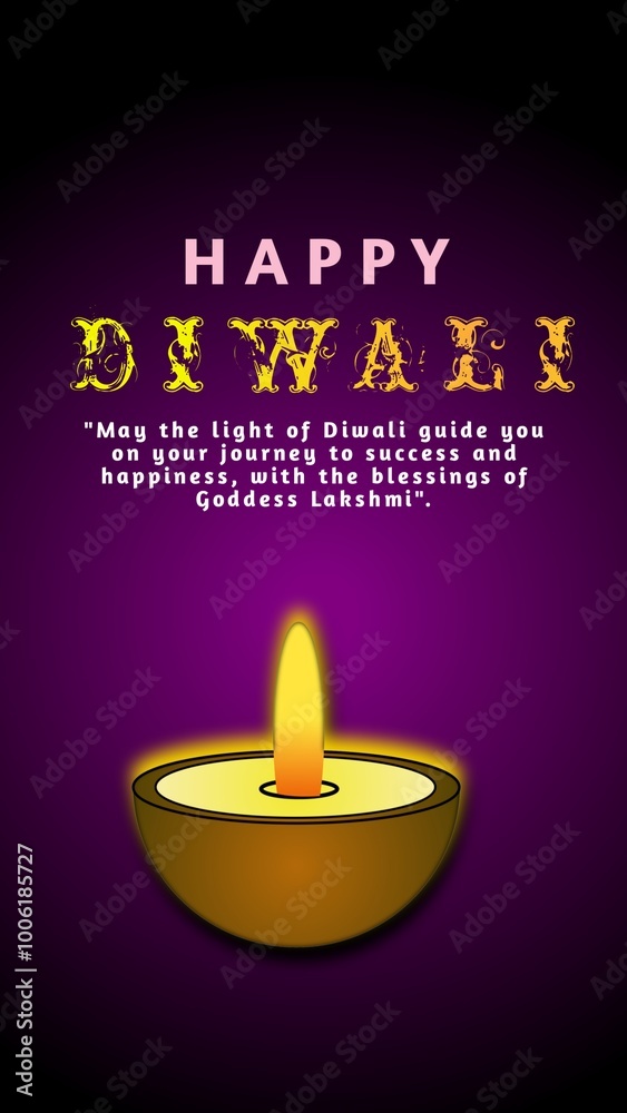 Vertical poster for diwali celebration on purple background with oil lamps. Vertical poster for diwali celebration on purple background with oil lamps.