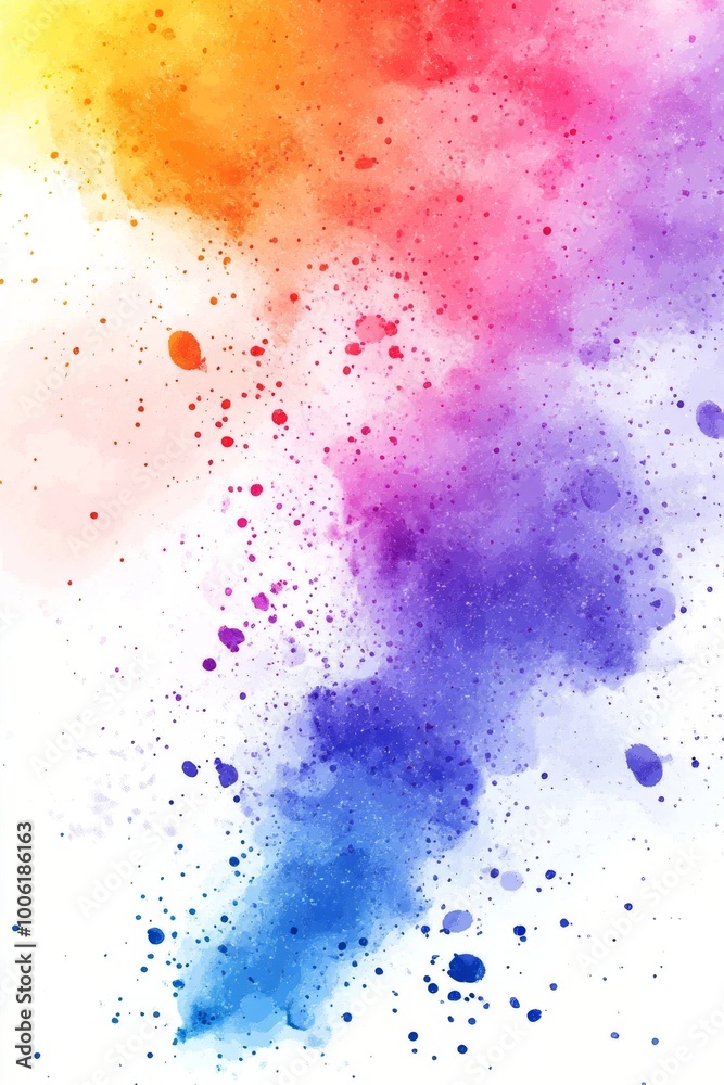 Colorful abstract splash representing vibrant hues blending in artistic expression Colorful abstract splash representing vibrant hues blending in artistic expression