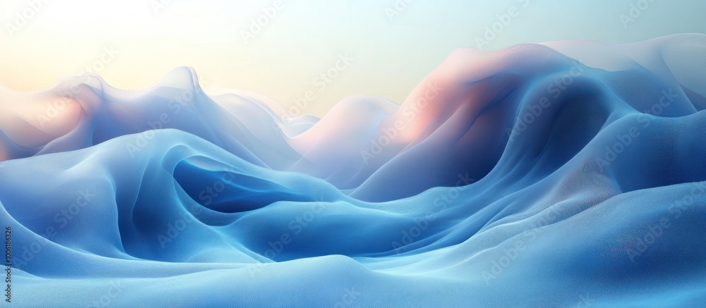 Obraz premium Abstract Blue Landscape