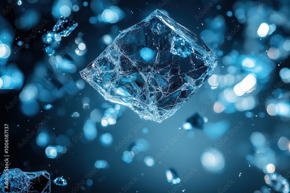 Ice Cubes Abstract Background Ice Cubes Abstract Background