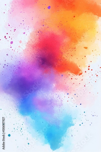 Colorful abstract splash representing vibrant hues blending in artistic expre...