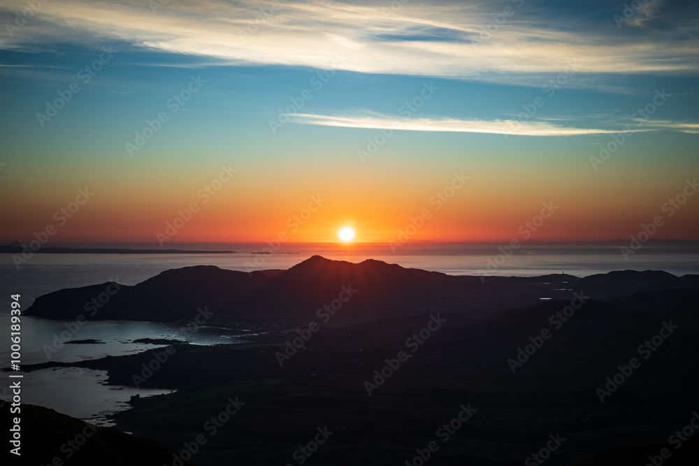 The Sun Setting over the Ardnamurchan Peninsular The Sun Setting over the Ardnamurchan Peninsular
