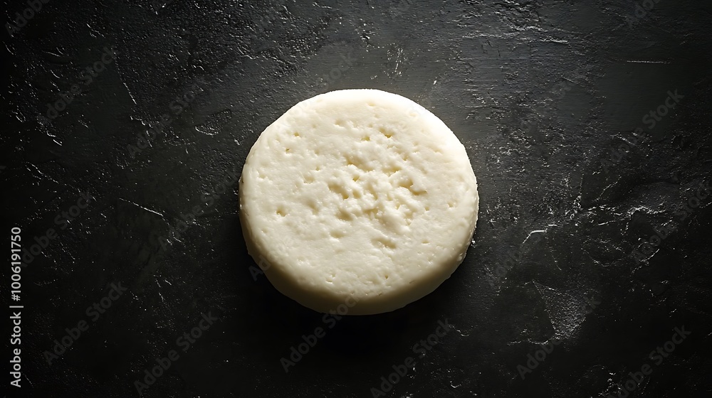 Small portion of Taleggio cheese with soft creamy texture, surrounded by a dark minimalist background. Gentle spotlight from above, subtle shadows, high contrast, isolated subject, smooth surface, Small portion of Taleggio cheese with soft creamy texture, surrounded by a dark minimalist background. Gentle spotlight from above, subtle shadows, high contrast, isolated subject, smooth surface,