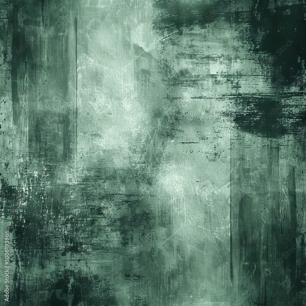 Obraz premium High-resolution abstract green grunge texture background with brush strokes and distressed patterns, perfect for design projects.