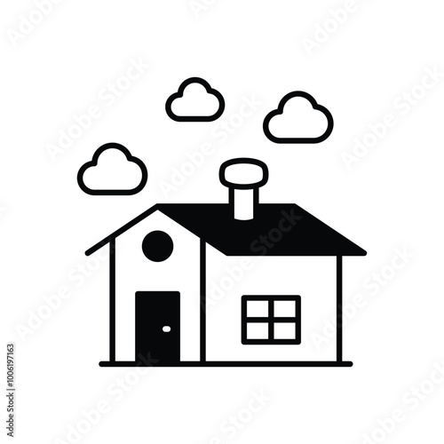 Farmhouse vector icon
