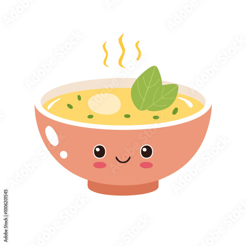 Soup Food Eat Meal Cuisine Animation Kawaii Character

