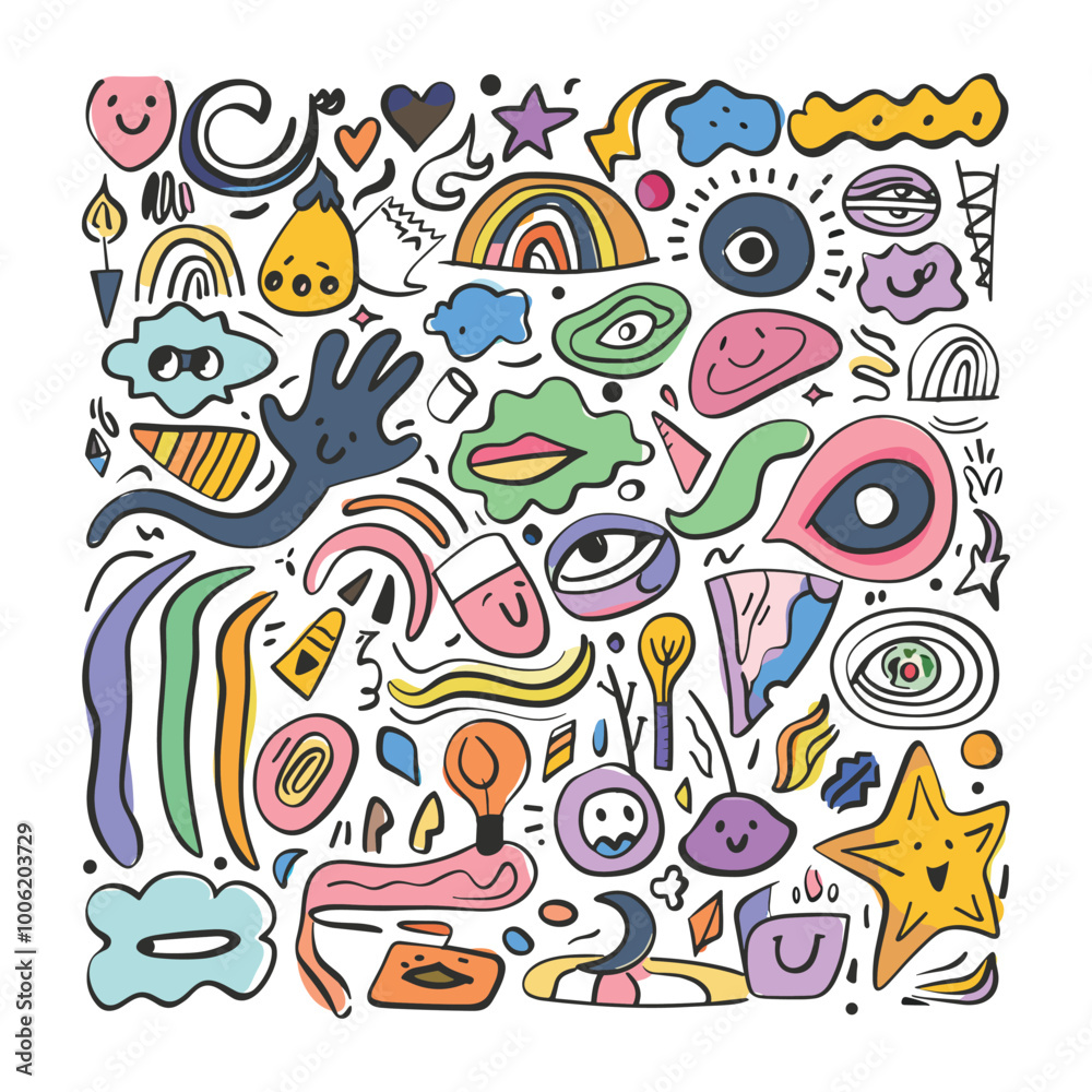 Abstract Hand Drawn Doodle Vector Design Abstract Hand Drawn Doodle Vector Design