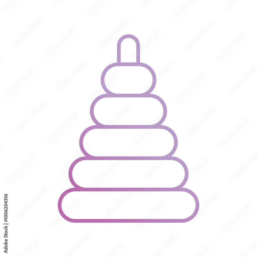 pyramid gradient icon with white background vector stock illustration pyramid gradient icon with white background vector stock illustration