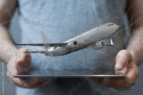 fly Connecting lines and do...