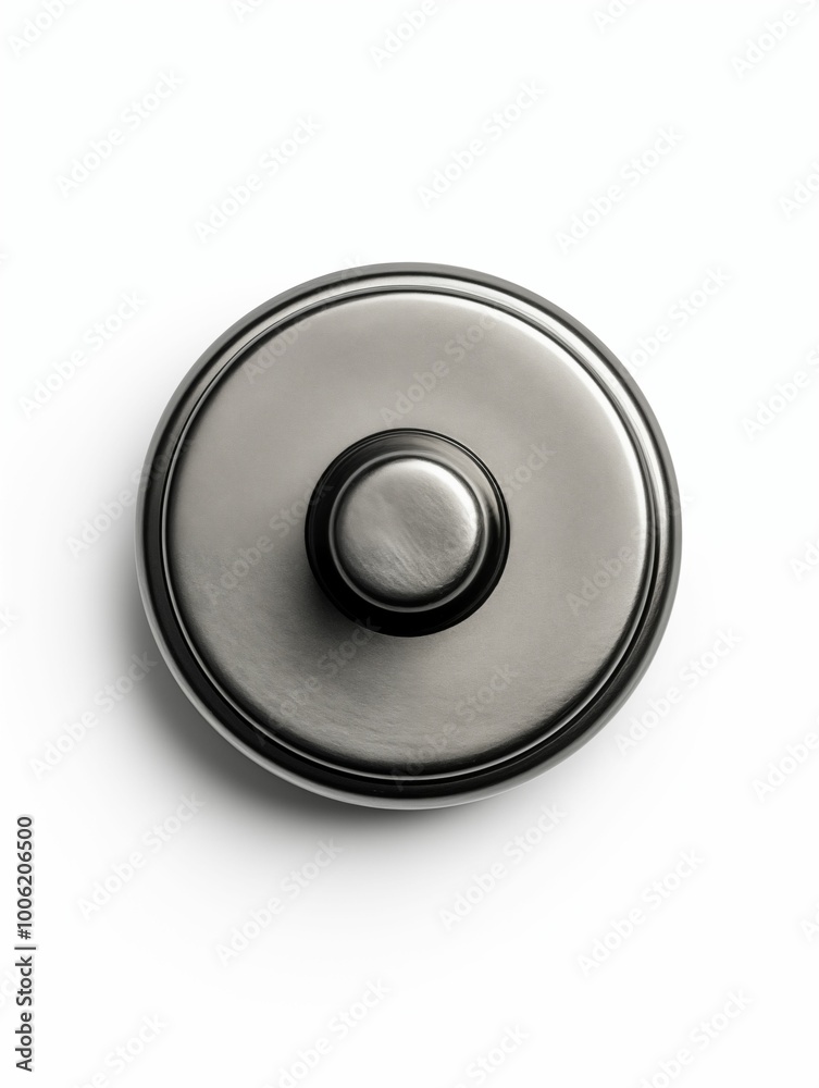 Circular magnet isolated on white background. Generative ai Circular magnet isolated on white background. Generative ai