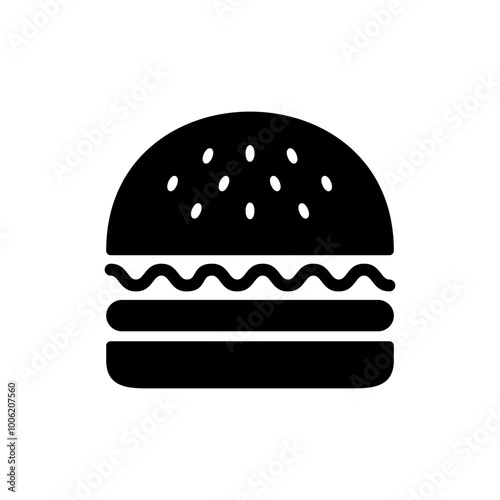 Burger icon vector. burger sign and symbol. hamburger