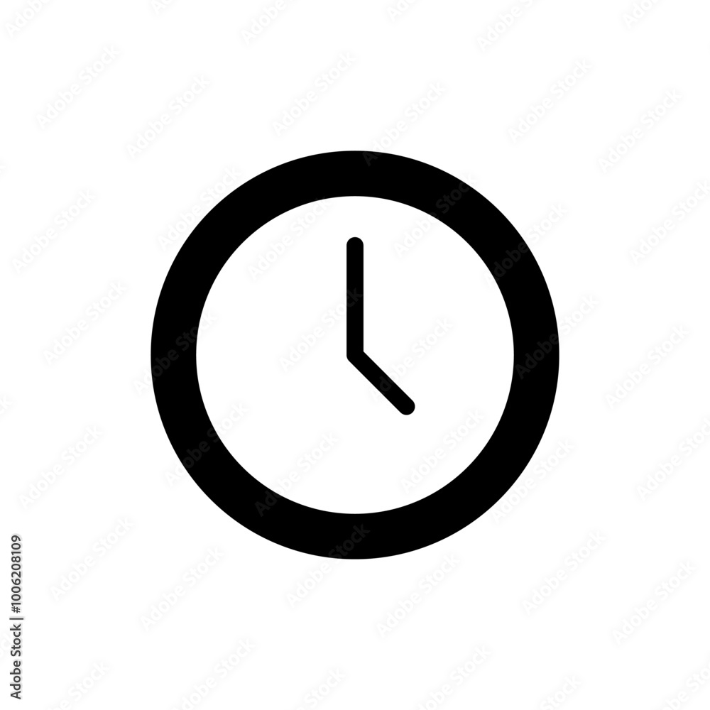 Clock icon vector. Time sign and symbol. watch icon Clock icon vector. Time sign and symbol. watch icon