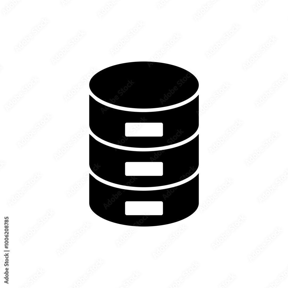 Database icon vector. database sign and symbol Database icon vector. database sign and symbol