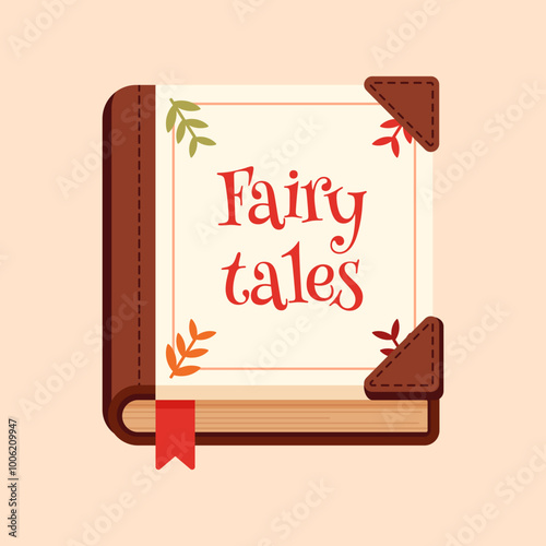 Fairy tales book vector illustration