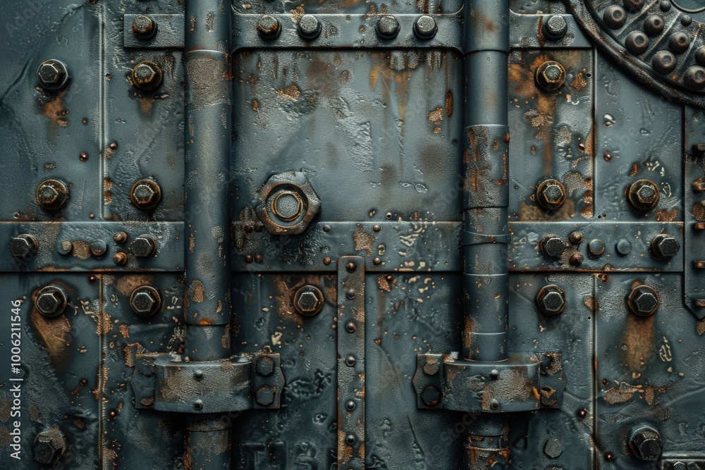 old rusty metal door old rusty metal door