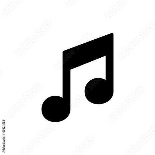 Music icon vector. note music sign and symbol