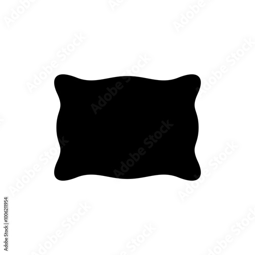 Pillow icon vector. Pillow sign and symbol. Comfortable fluffy pillow