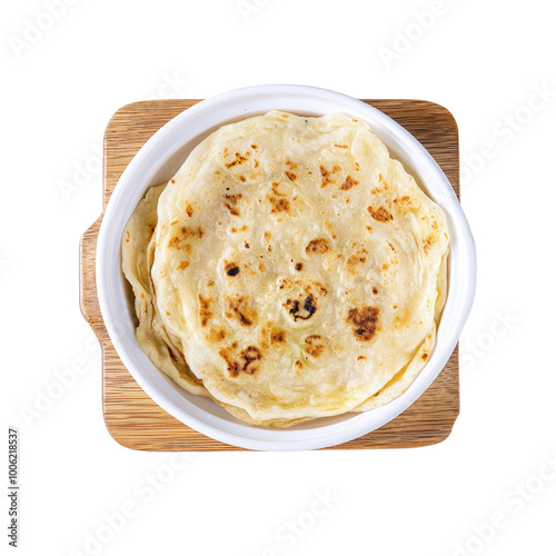 Delicious Flatbread in a Bowl