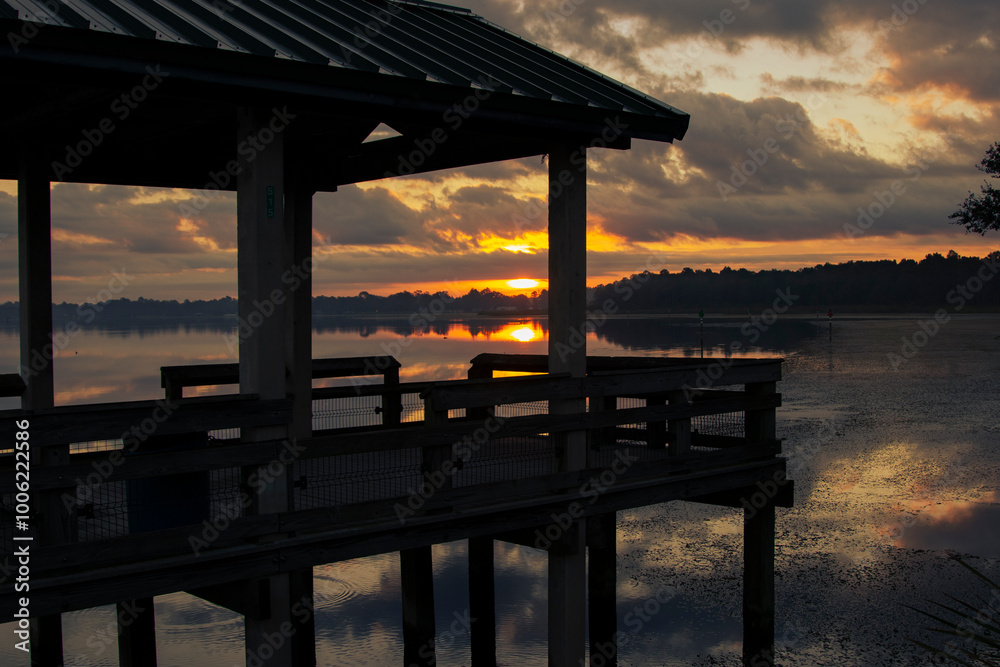 Sunrise at Lake Rousseau in Dunnellon, Florida Sunrise at Lake Rousseau in Dunnellon, Florida
