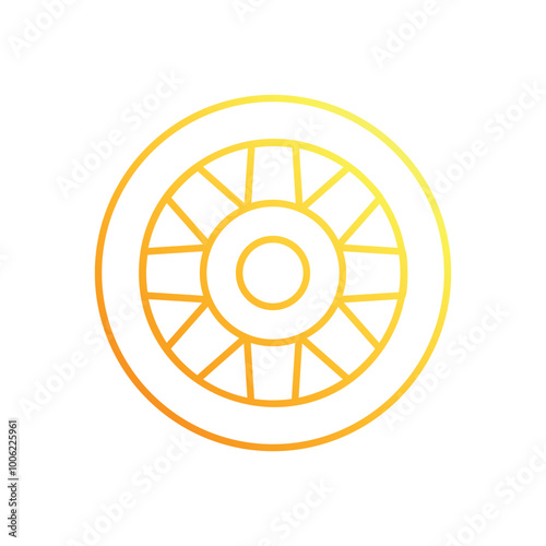 Wagon Wheel vector icon