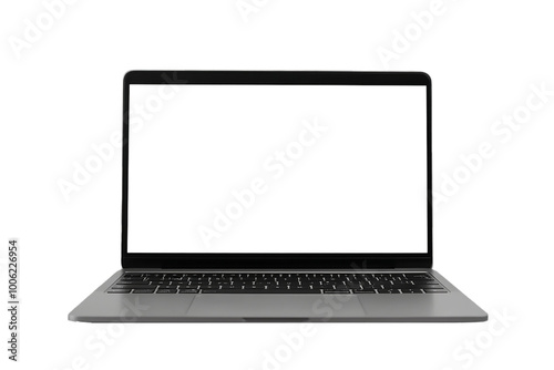 a laptop with screen cut out mock up