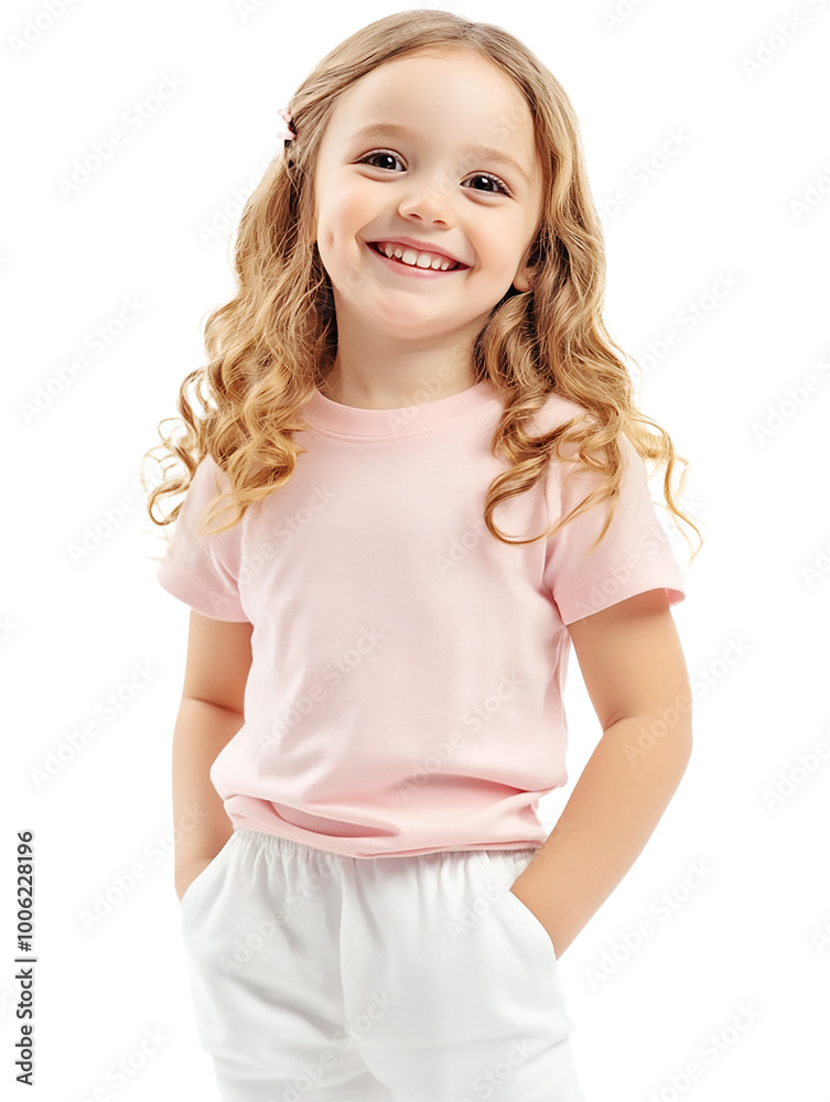 portrait of a smiling adorable girl cut out portrait of a smiling adorable girl cut out