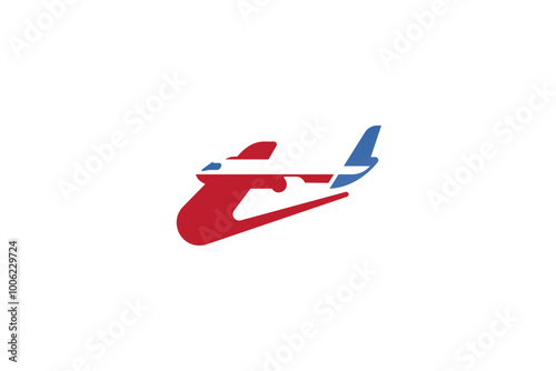 Logo design of an airplane.