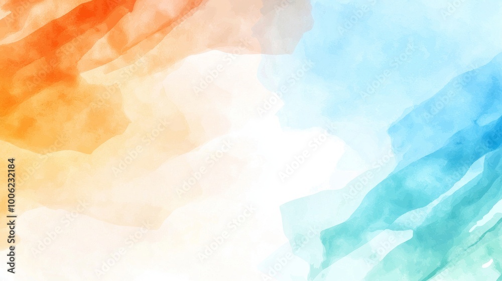 Fototapeta premium Abstract watercolor background with cloud painting style