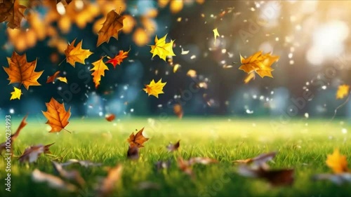 Blurred background of trees and forest behind