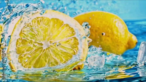 lemon closeup lime water