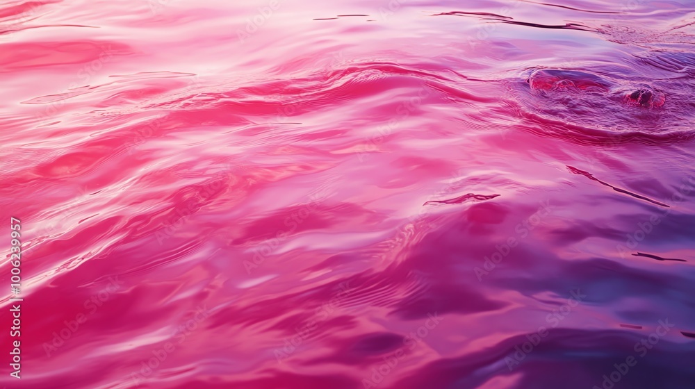 A serene view of rippling water reflecting vibrant pink hues, evoking tranquility and beauty in nature. A serene view of rippling water reflecting vibrant pink hues, evoking tranquility and beauty in nature.