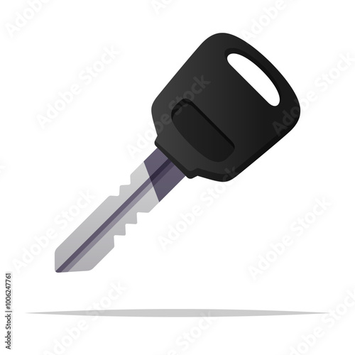 Car key vector isolated illustration