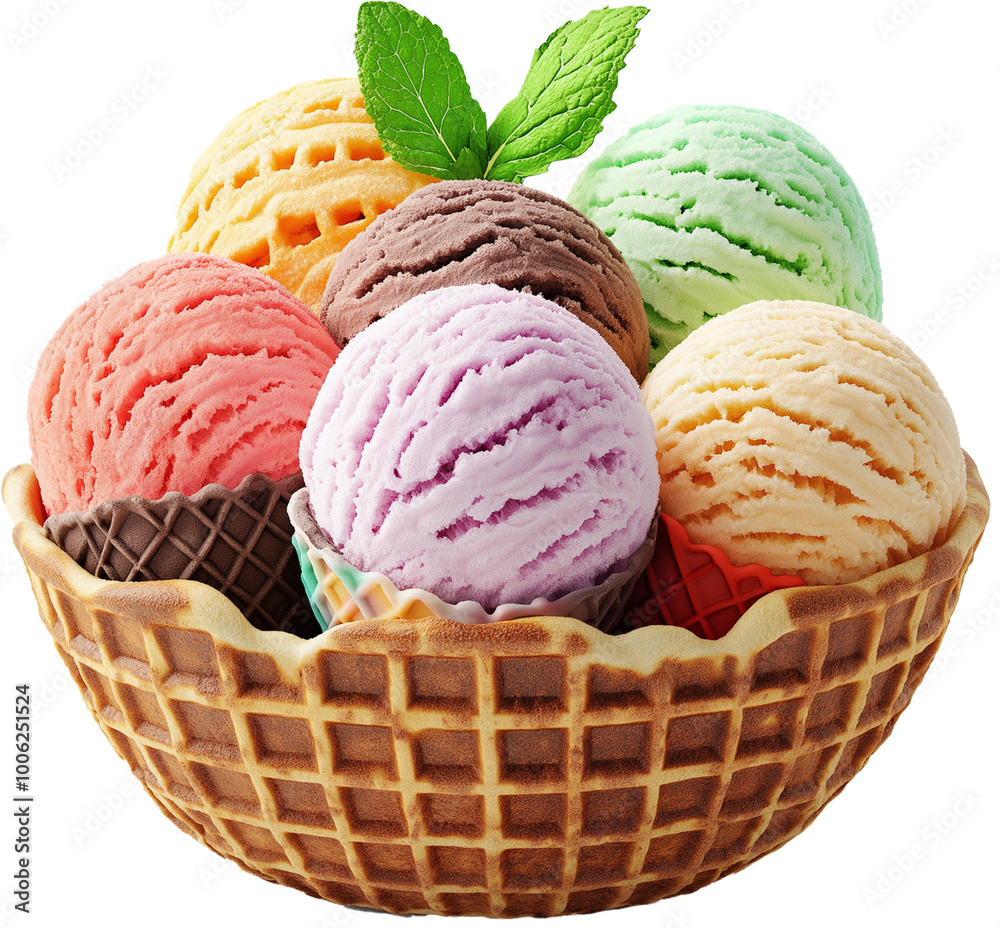 Gelato ice cream isolated - Gelato Food illustration design Gelato ice cream isolated - Gelato Food illustration design