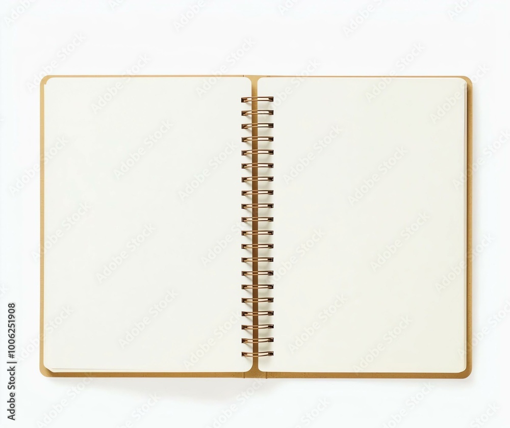 Double Spiral-Bound Notebook Background Double Spiral-Bound Notebook Background