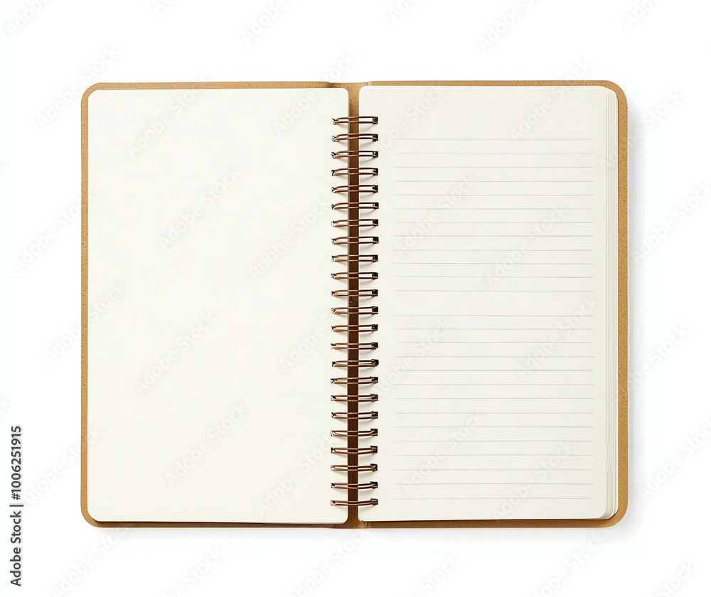 Double Spiral-Bound Notebook Background Double Spiral-Bound Notebook Background