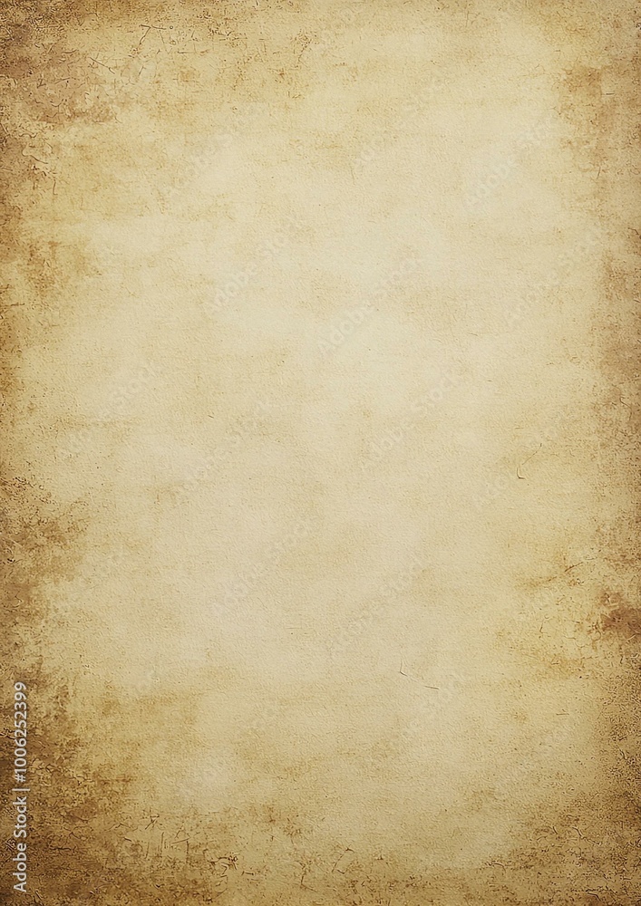 Obraz premium Blank Aged Paper with Stain