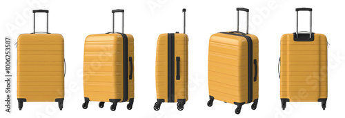 yellow Travel Suitcase