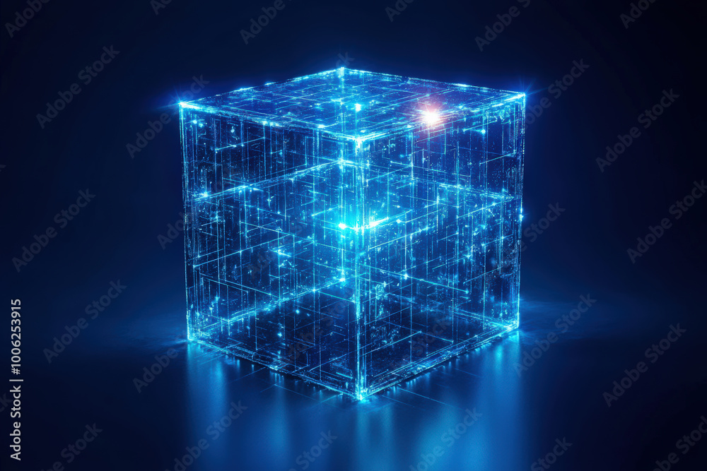Futuristic Digital Cube Futuristic Digital Cube
