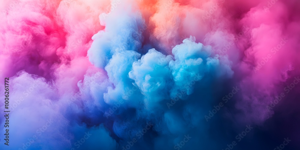 Colorful powder explosion featuring vibrant rainbow hues and cosmic dust, depicting an abstract background of dynamic particles in motion, creating a dreamy atmosphere and surreal texture. Colorful powder explosion featuring vibrant rainbow hues and cosmic dust, depicting an abstract background of dynamic particles in motion, creating a dreamy atmosphere and surreal texture.