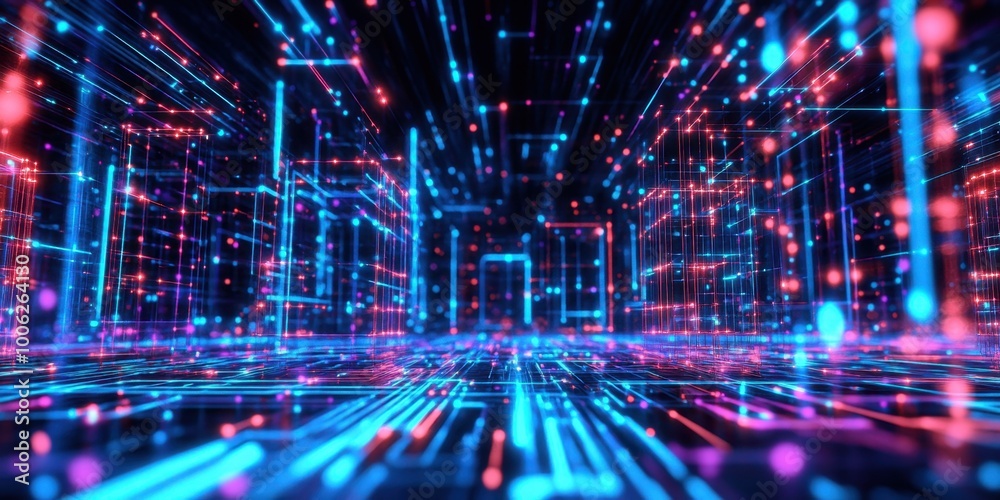 abstract futuristic background with neon lights and lines abstract futuristic background with neon lights and lines