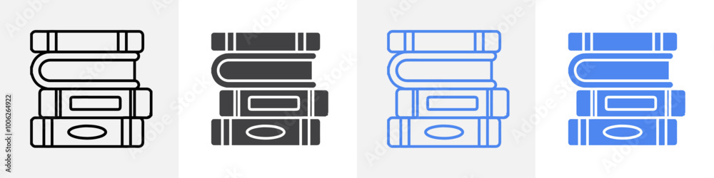 books icon vector set use for web books icon vector set use for web